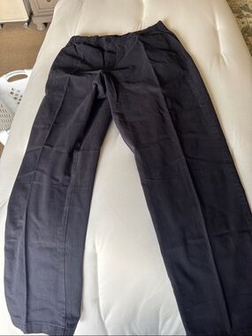 Lands' End Men's Elastic-Waist Deck Pants in Black 32x 34